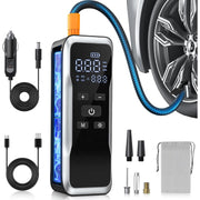 Compresor auto portabil NextWave, 150 PSI, 34 L/min, alimentare duala, Negru Metalic, 4,4x19,5x6,2 cm