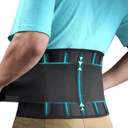 Centura lombara premium, protective 360°, compresie dubla, suport lombar pentru hernie de disc, hernie inghinala, centura