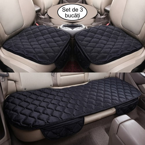 Set 3 huse scaune auto NextWave®️, protectie matlasata impotriva uzurii si murdariei, confort sporit, baza antiderapanta cu