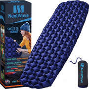 Saltea gonflabilă de camping NextWave®️, ultraușoară și compactă, impermeabilă, umflare rapidă, suport confortabil, din