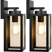 Set 2 Aplice De Perete Exterioara Vintage NextWave®️, Pentru Hol, Intrare, Curte, Gradina, Terasa, Balcon, Garaj