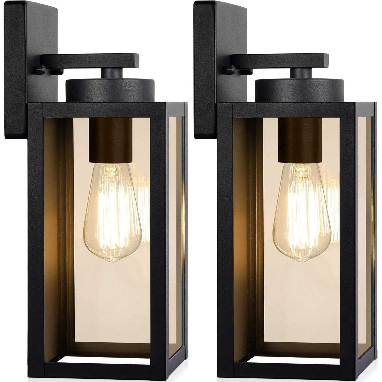 Set 2 Aplice De Perete Exterioara Vintage NextWave®️, Pentru Hol, Intrare, Curte, Gradina, Terasa, Balcon, Garaj