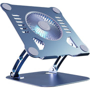 Suport Laptop Ergonomic, cu Sistem de Ventilatie prin Cooler, 3 viteze, Portabil, Stand Reglabil pe Inaltime, pentru Laptop
