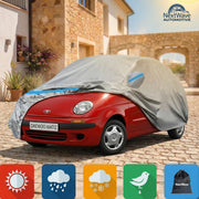 Prelata Auto Premium NextWave®️, Impermeabila, Protectie UV, Praf, Zapada, Inghet, Universala pentru Hatchback, Buzunare