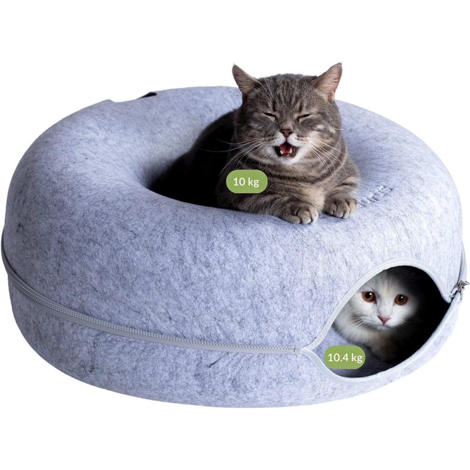 Pat pentru pisici si animale mici NextWave®, Culcus cu fereastra ventilata, design tunel detasabil, rezistent la zgarieturi