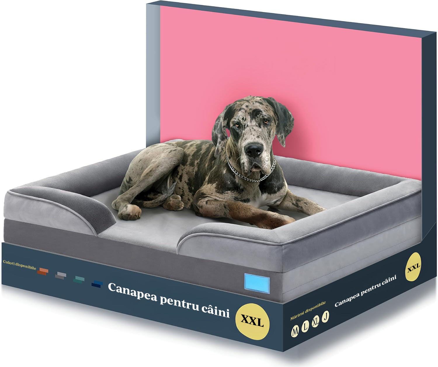 Pat pentru Caini NextWave, Impermeabil, Gri, XXL – imaginea 2
