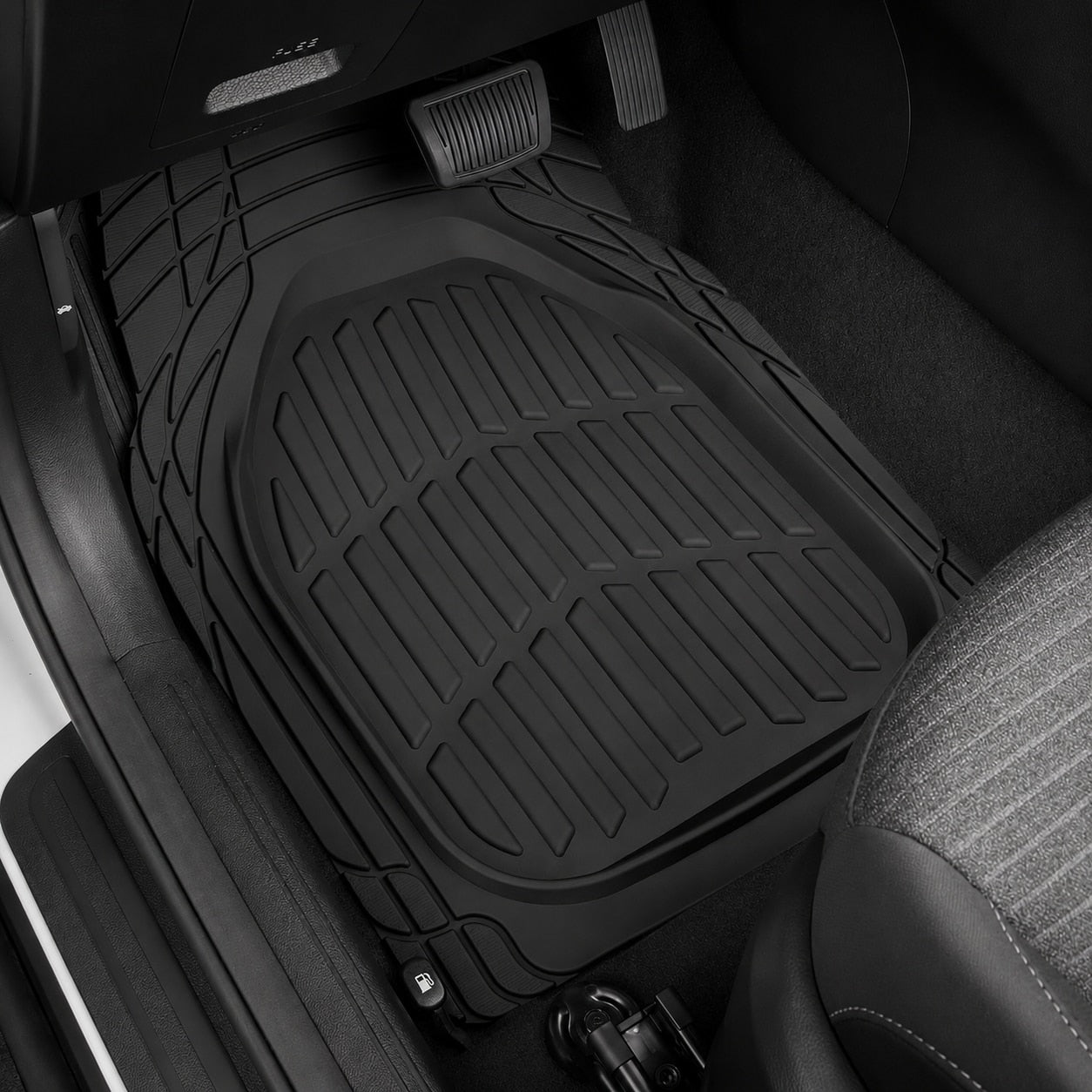 Set covorase auto NextWave®, din cauciuc flexibil impermeabil, margini inalte pentru retinerea apei, noroiului si zapezii – imaginea 2
