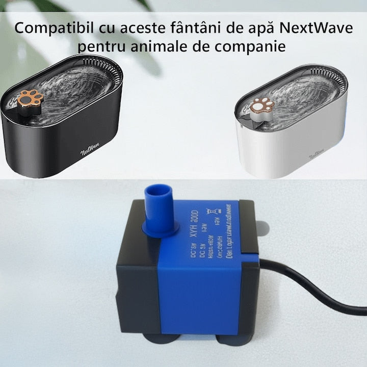 Pompa de apa pentru dispenser apa automat NextWave®, tip fantana pentru caini si pisici, compartibila cu fantana de plastic – imaginea 2