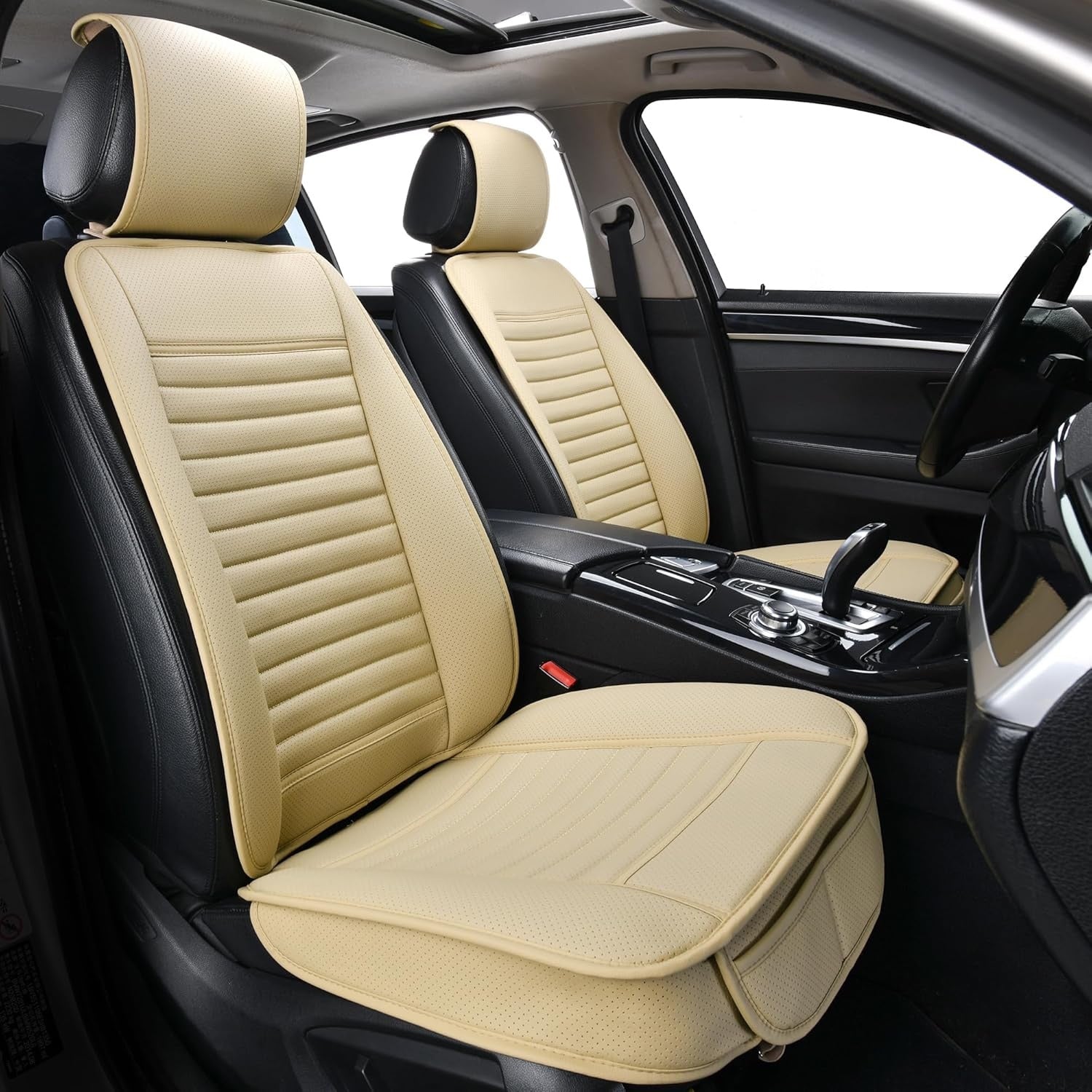 Set de 2 huse NextWave®️ pentru scaune auto, ofera protectie scaunelor din fata, universala, masina personala, taxi, ride – imaginea 2