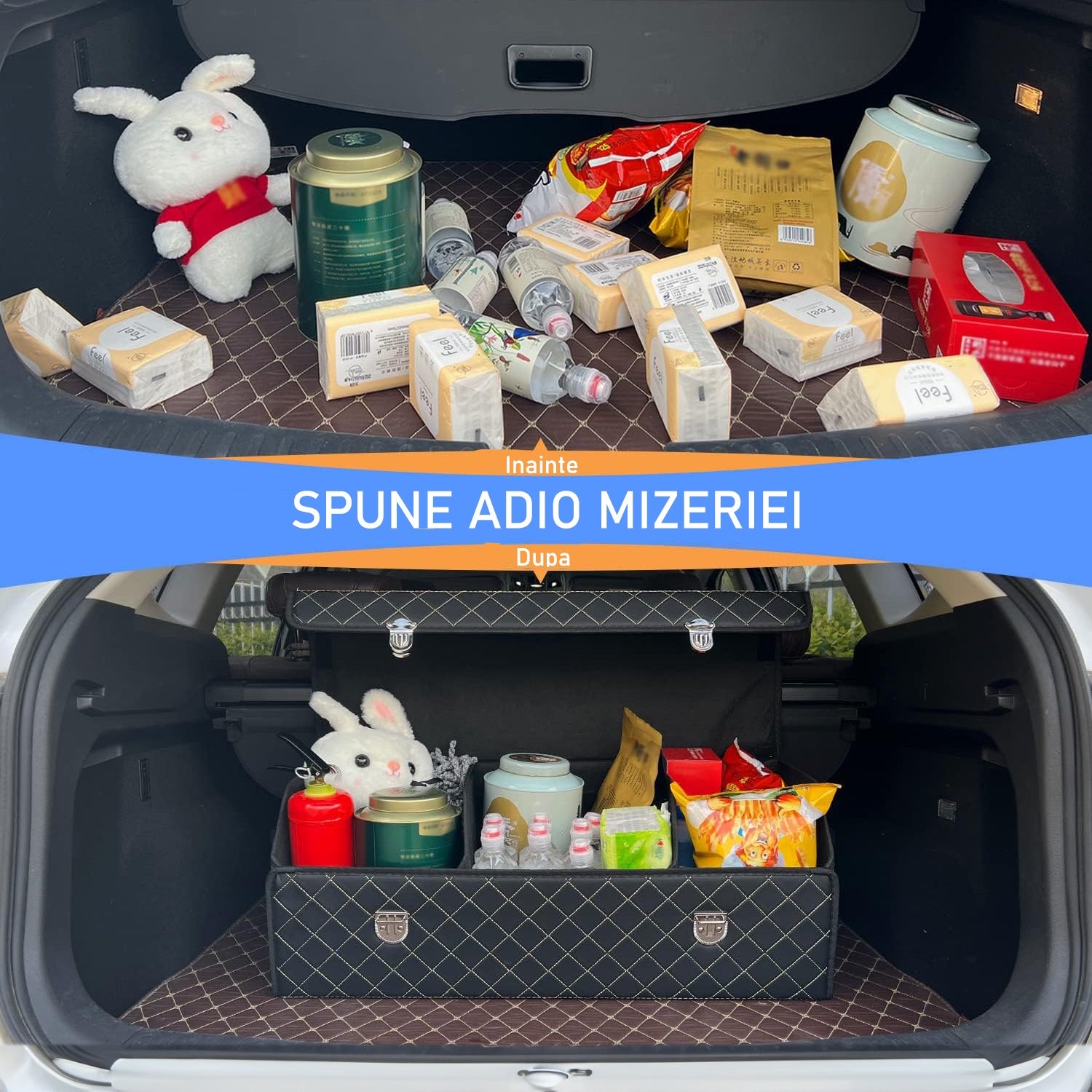 Organizator portbagaj auto Premium NextWave®️, Multifunctional, Pliabil, Rezistent, Manere Laterale, Prindere cu catarame, 3 – imaginea 2