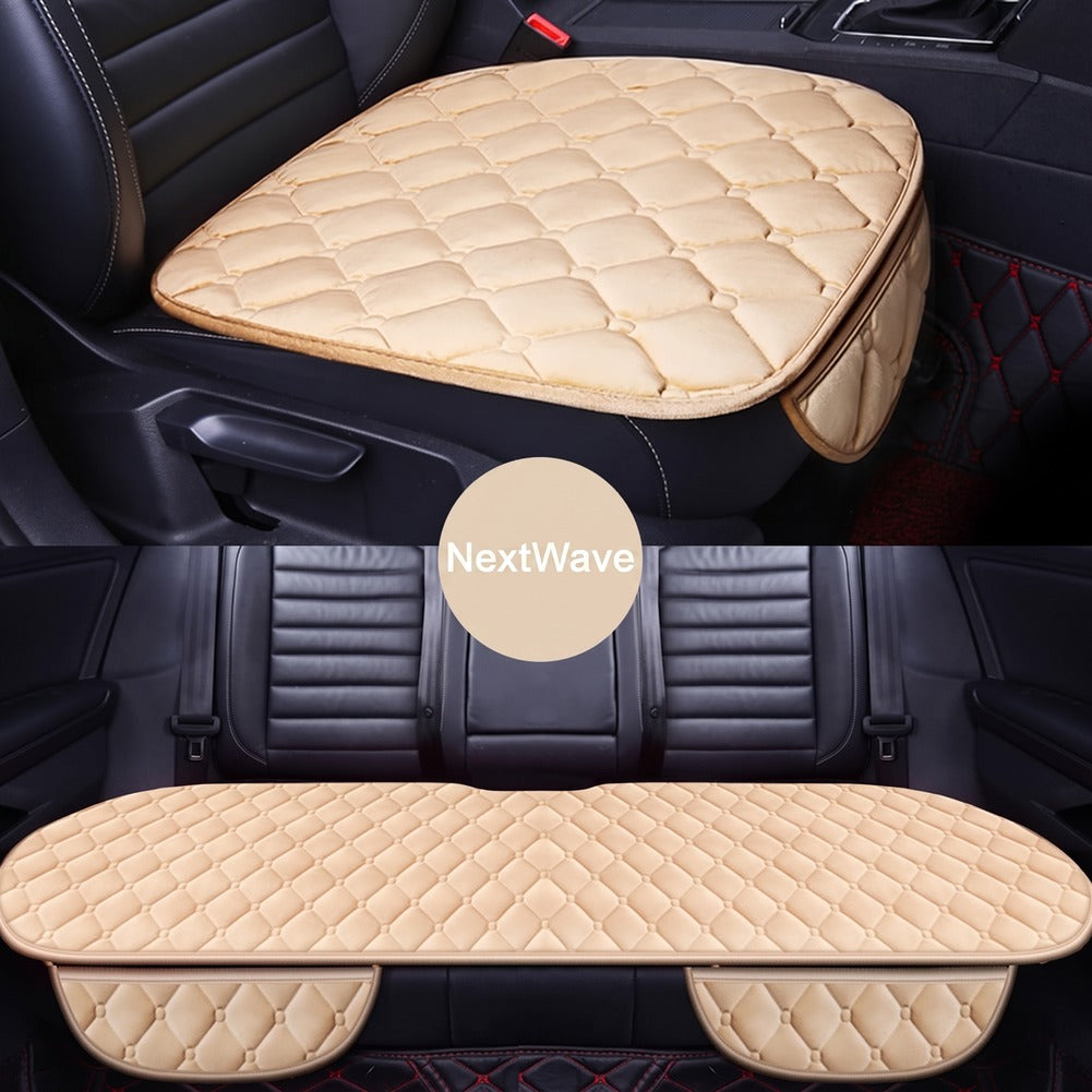 Set huse pentru scaune auto NextWave®️, perne pentru sezut cu protectie antiderapanta si buzunare frontale practice – imaginea 2
