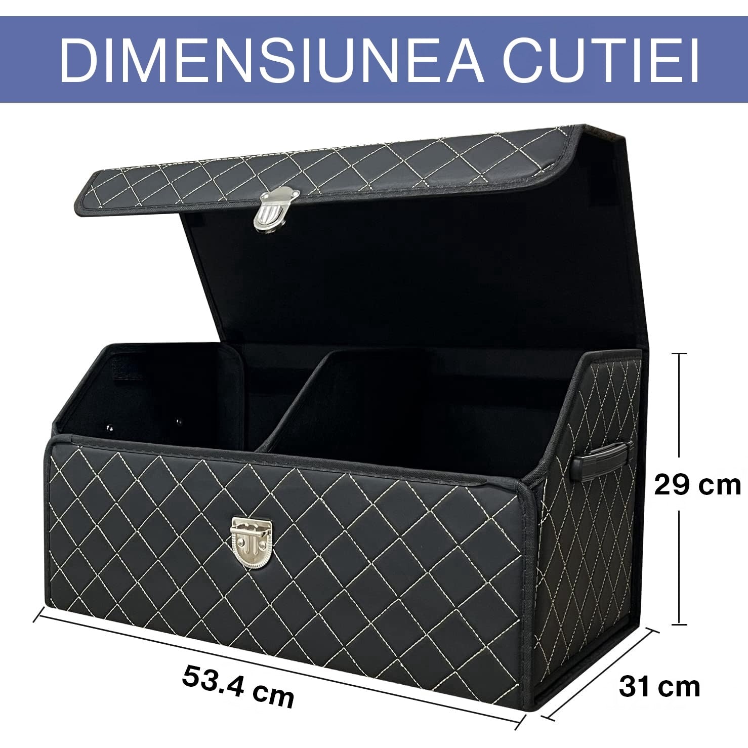 Organizator portbagaj auto Premium NextWave®️, Multifunctional, Pliabil, Rezistent, Manere Laterale, Prindere cu catarame, 2 – imaginea 2
