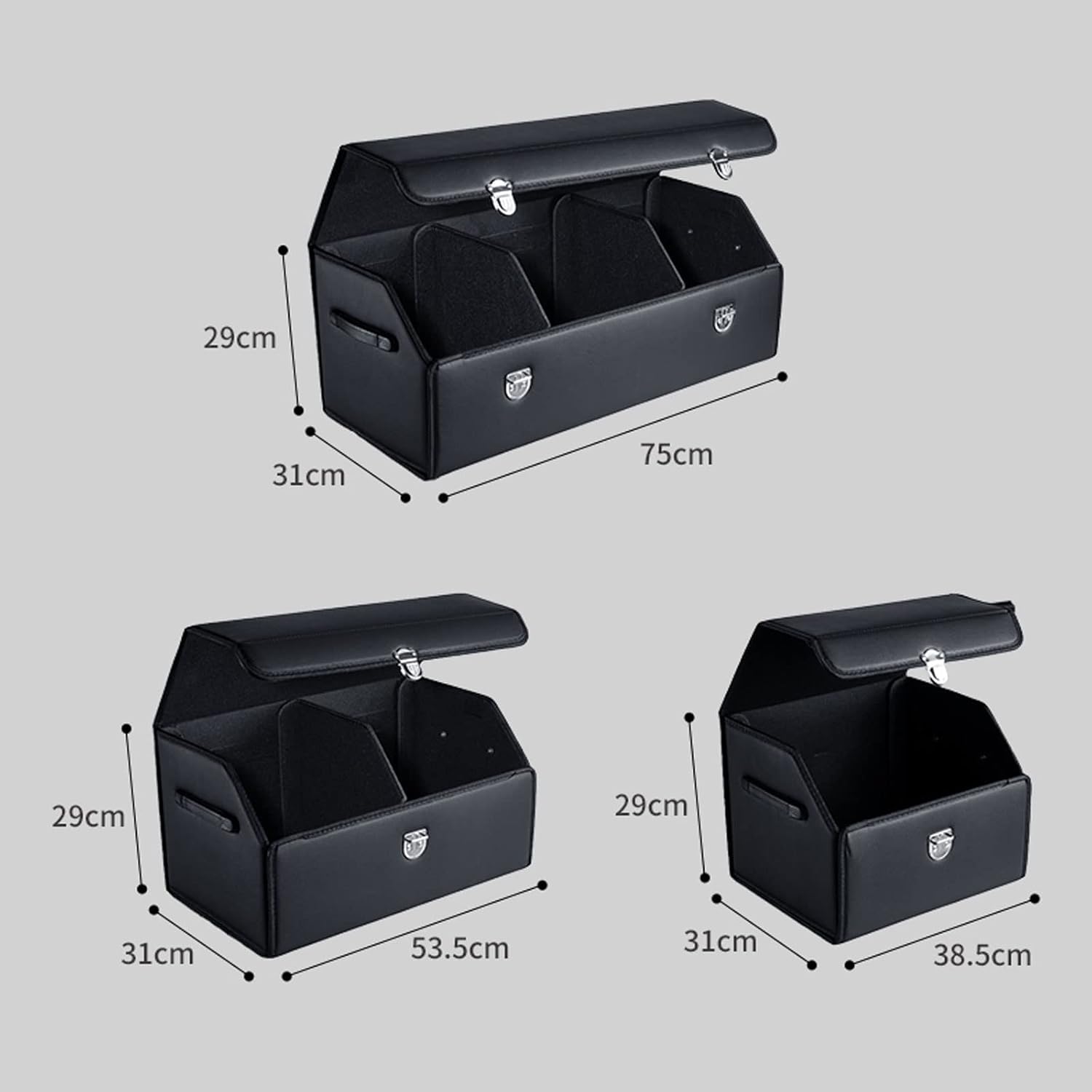 Organizator portbagaj auto Premium NextWave®️, Multifunctional, Pliabil, Rezistent, Manere Laterale, Prindere cu catarame, 1 – imaginea 2