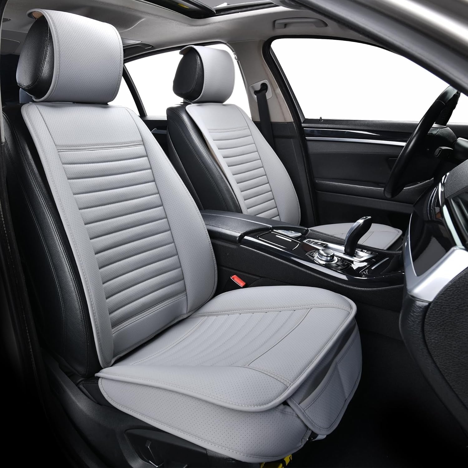 Set de 2 huse NextWave®️ pentru scaune auto, ofera protectie scaunelor din fata, universala, masina personala, taxi, ride – imaginea 2
