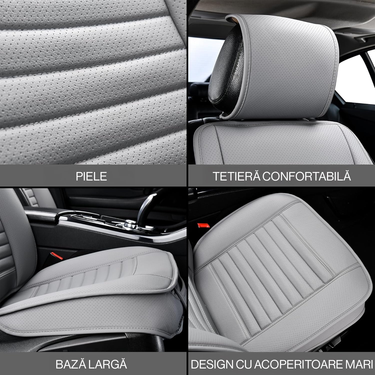 Husa scaun auto universala NextWave® pentru scaun fata, protectie scaun masina, taxi si ride sharing, antialunecare – imaginea 2