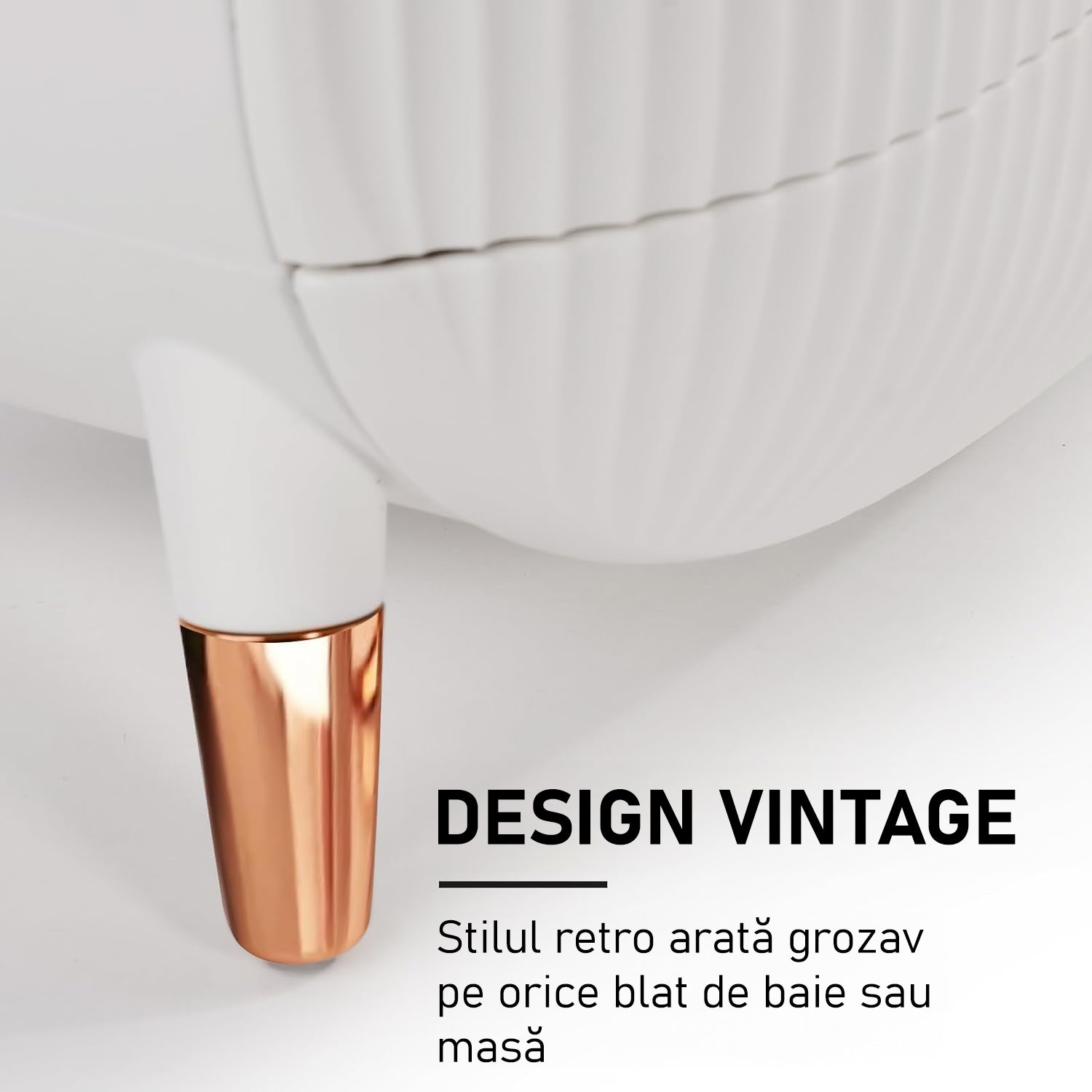 Organizator pentru cosmetice si bijuterii NextWave®, spatiu depozitare cu 2 sertare si vitrina, multifunctionala, alb – imaginea 3