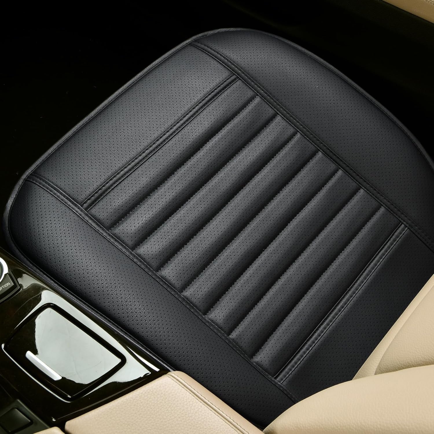 Husa scaun auto NextWave®️, universala, 53 x 53 cm, ofera protectie pentru sezut scaun fata, piele PU, anti-alunecare – imaginea 3