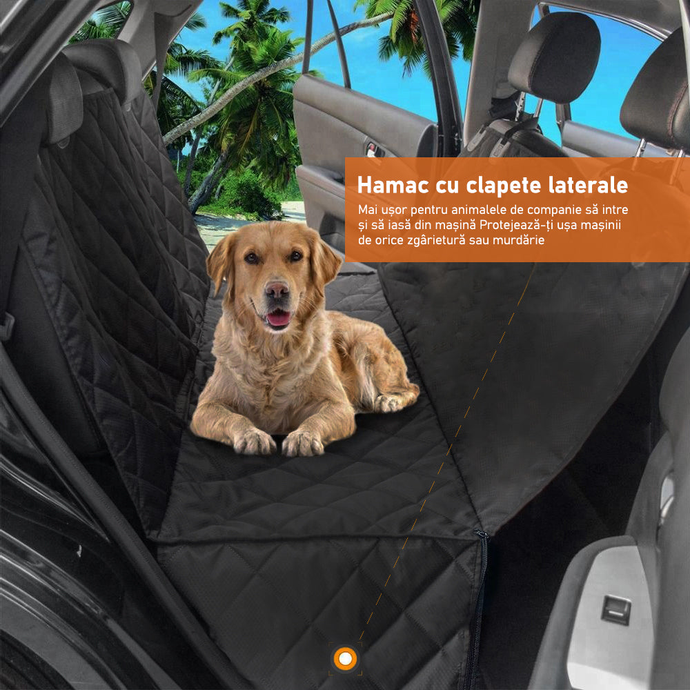 Husa scaune auto protectie si transport animale NextWave®️, pentru caini, pisici de toate taliile, ofera protectie 3-1 – imaginea 3
