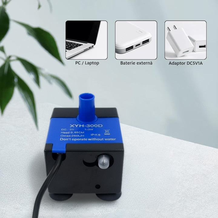 Pompa de apa pentru dispenser apa automat NextWave®, tip fantana pentru caini si pisici, compartibila cu fantana de plastic – imaginea 3