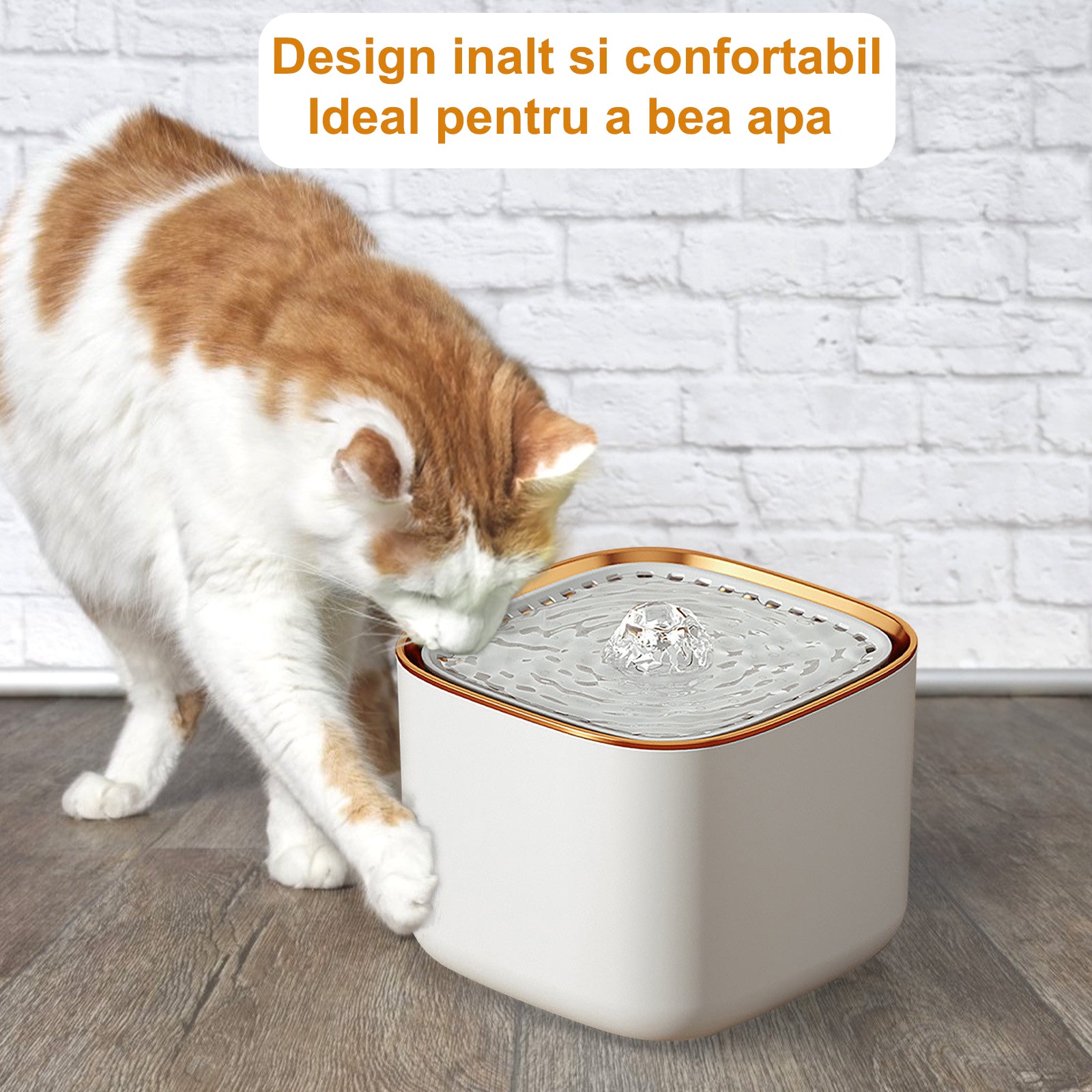 Dispenser apa automat NextWave®, tip fantana pentru pisici si caini, cu purificare si filtrare prin carbune activ, 3L – imaginea 3