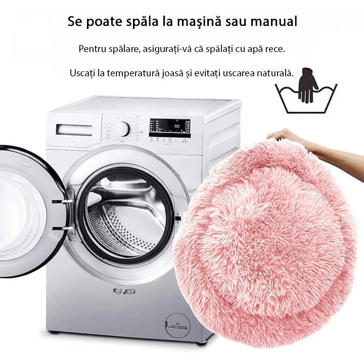 Pat Pentru Caini Sau Pisici NextWave®, pentru animale de companie, Rotund, Antiderapant, Confortabil Si Usor De Curatat – imaginea 3
