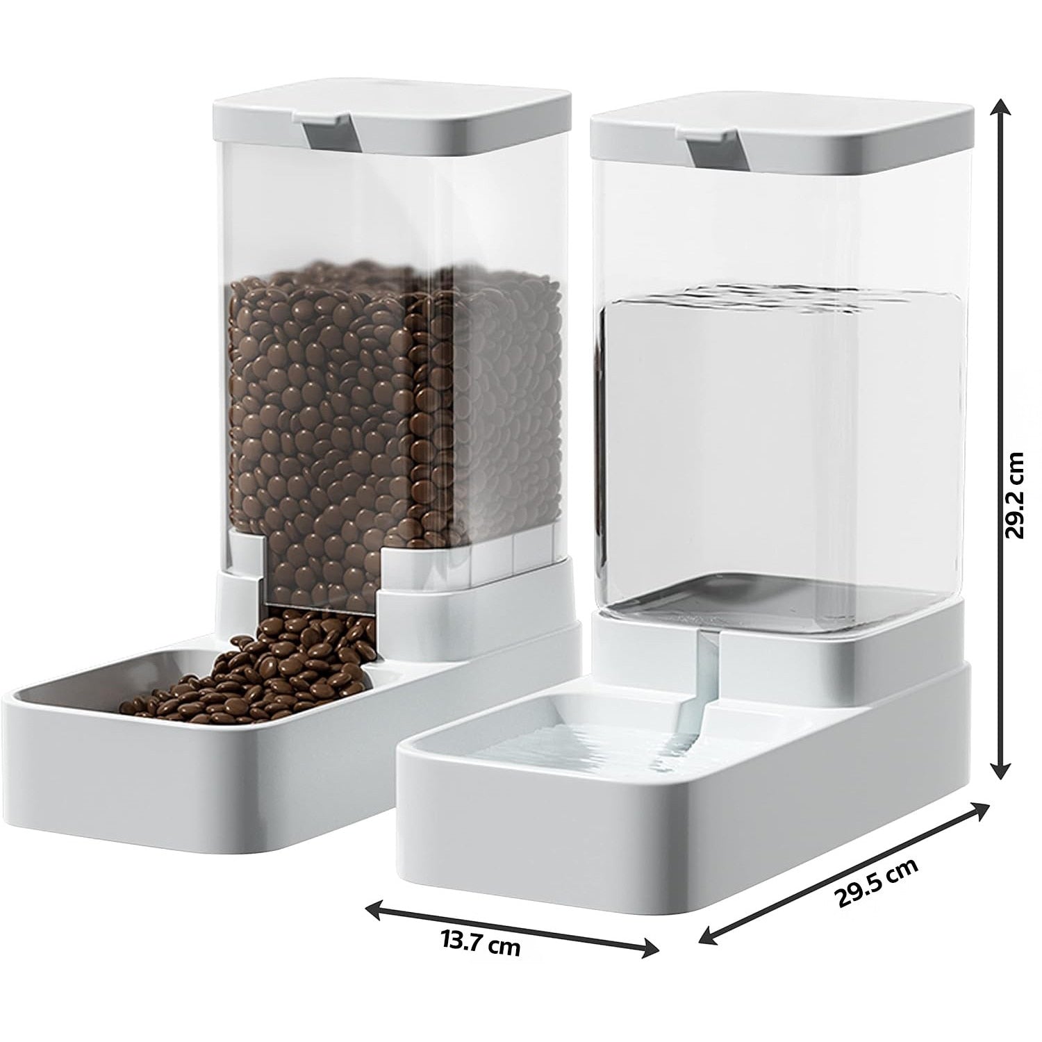 Dispenser de apa si mancare 2 in 1 pentru pisici si caini NextWave®, responsabil pentru distribuirea hranei si apei – imaginea 4