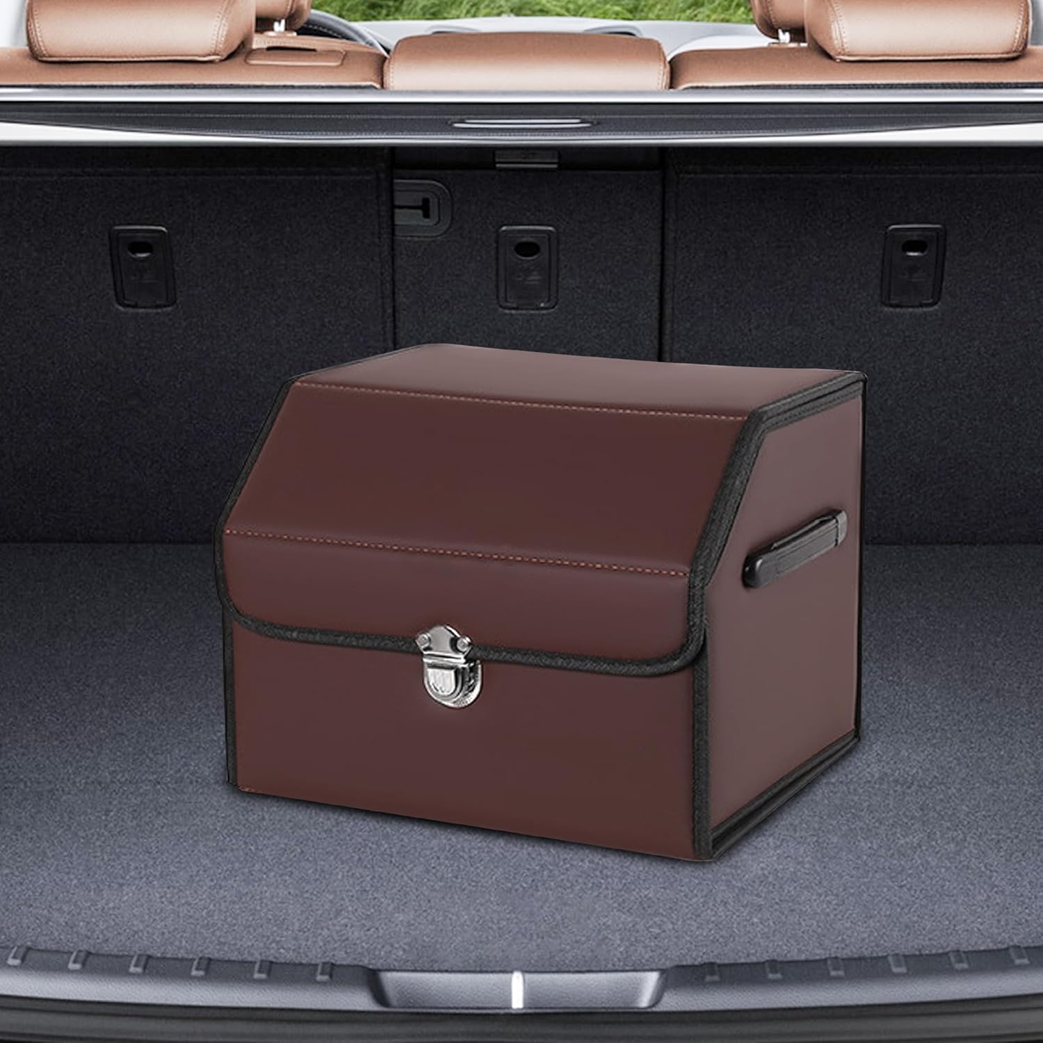 Organizator portbagaj auto Premium NextWave®️, Multifunctional, Pliabil, Rezistent, Manere Laterale, Prindere cu catarame, 1 – imaginea 4