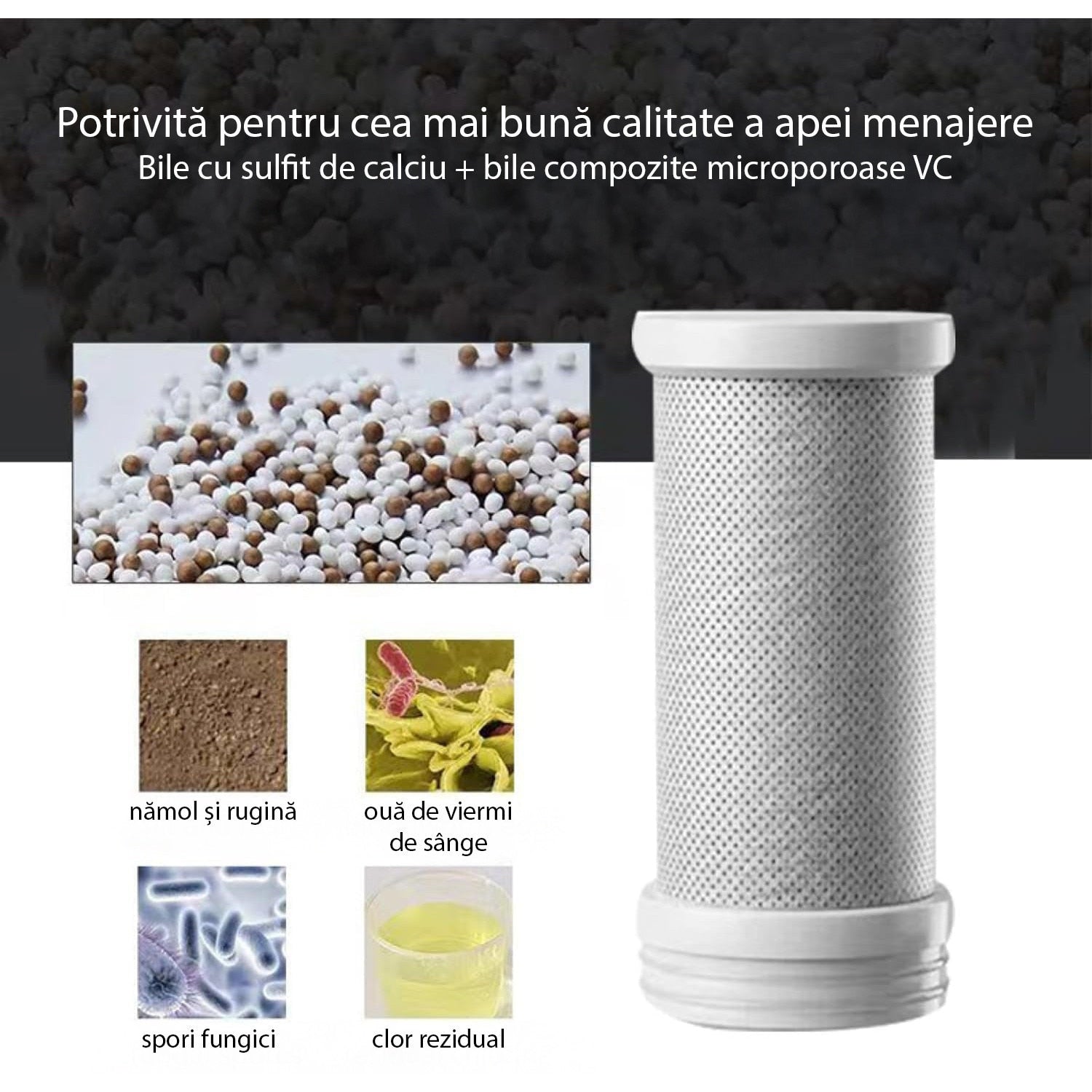 Set 2 cartuse de schimb NextWave® pentru filtru de apa de robinet, 8 etape de filtrare, carbon activ, capacitate 3000 – imaginea 4