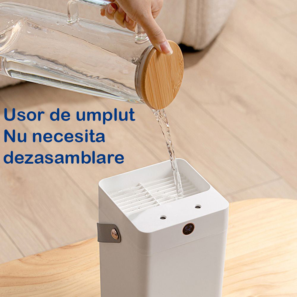 Umidificator de aer Ultrasonic NextWave® cu 2 Difuzoare aromaterapie, 4 filtre de rezerva, rezervor 3L, pentru Casa si – imaginea 4