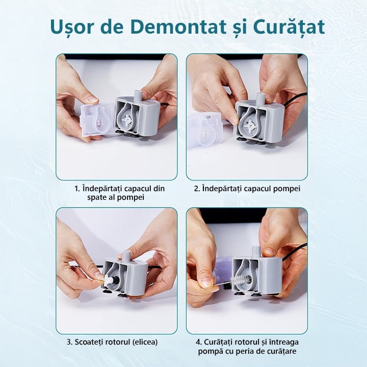 Pompa de apa pentru dispenser apa automat NextWave®, tip fantana pentru caini si pisici, compatibila cu fantanile de inox – imaginea 4