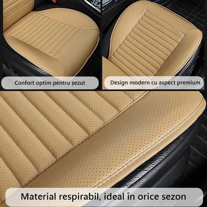Husa scaun auto NextWave, impermeabila, antialunecare, bej, universala – imaginea 4