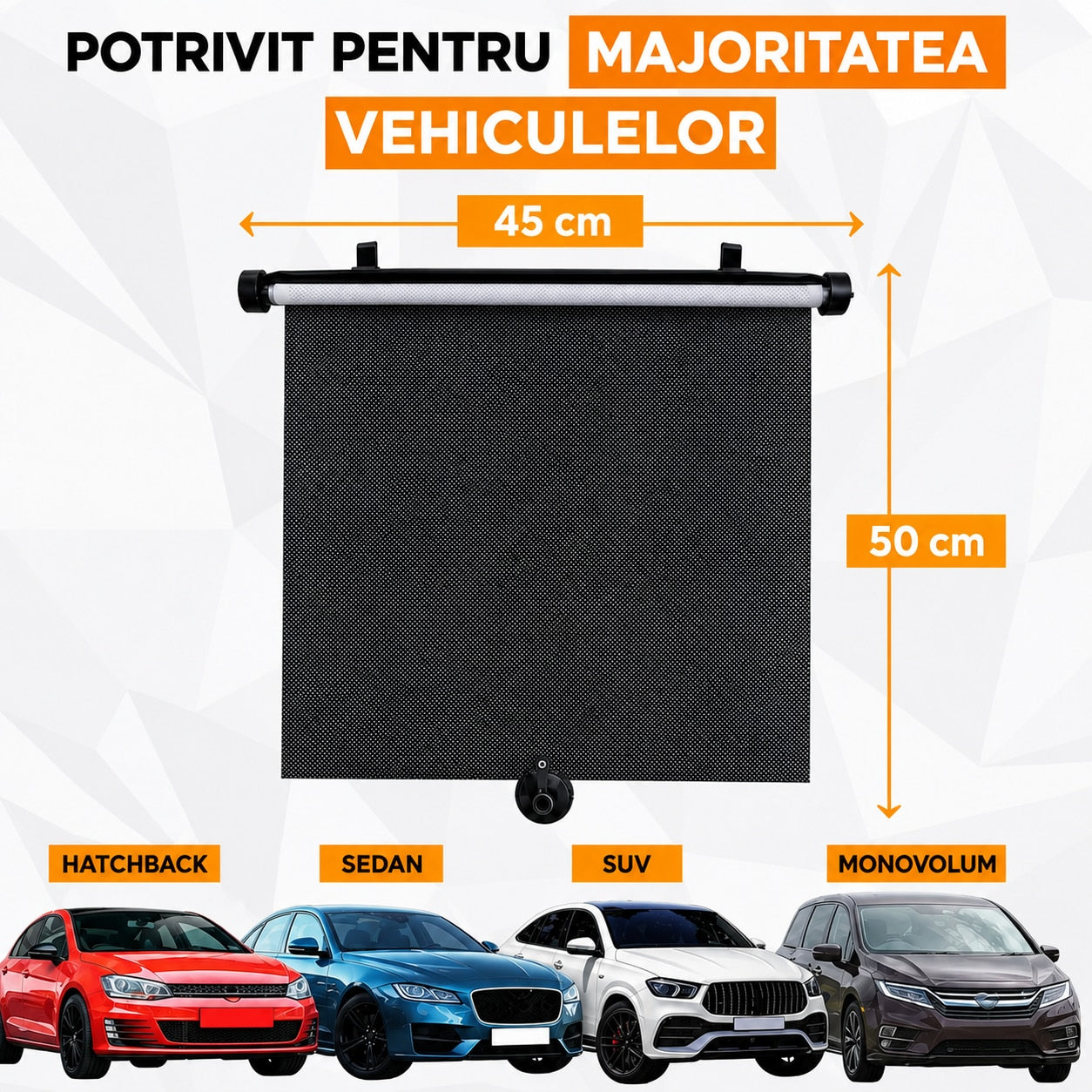 Set 2 parasolare auto retractabile NextWave®, pentru geamuri laterale, protectie impotriva razelor solare, reducerea – imaginea 4
