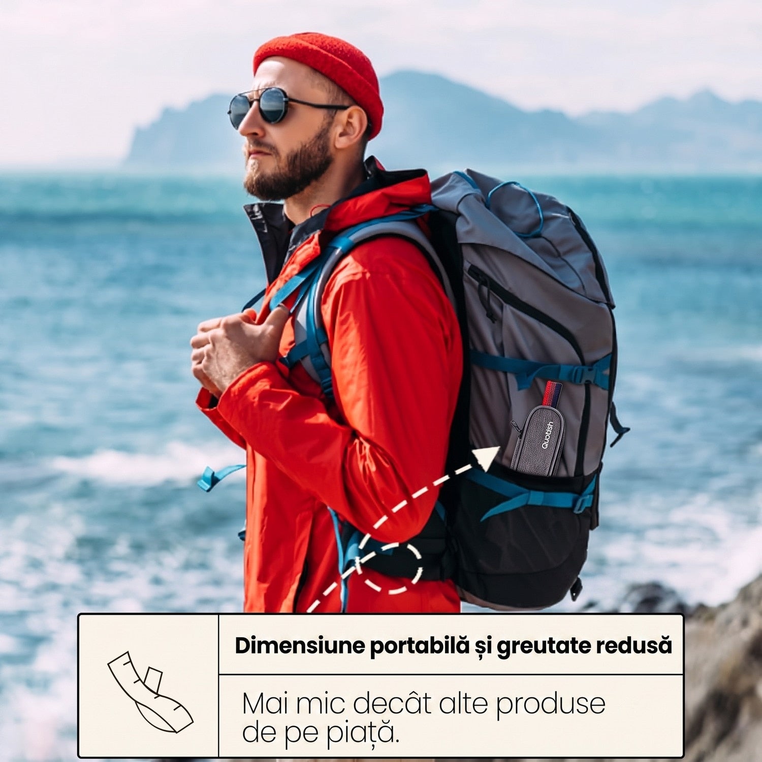 Set tacamuri de calatorie NextWave®, portabile si reutilizabile, fara zgomot la transport, cutit, furculita, lingura si – imaginea 5