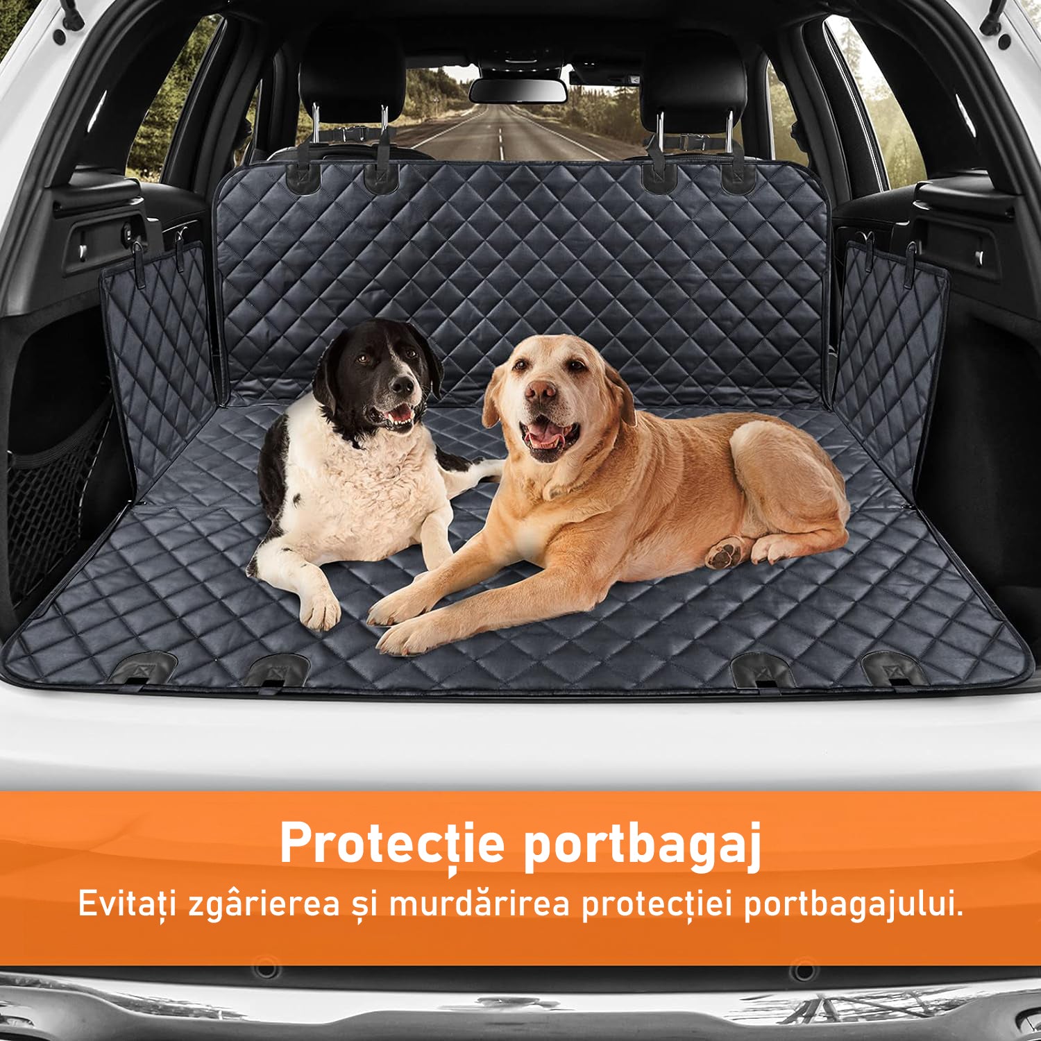 Husa scaune auto protectie si transport animale NextWave®️, pentru caini, pisici de toate taliile, ofera protectie 3-1 – imaginea 5
