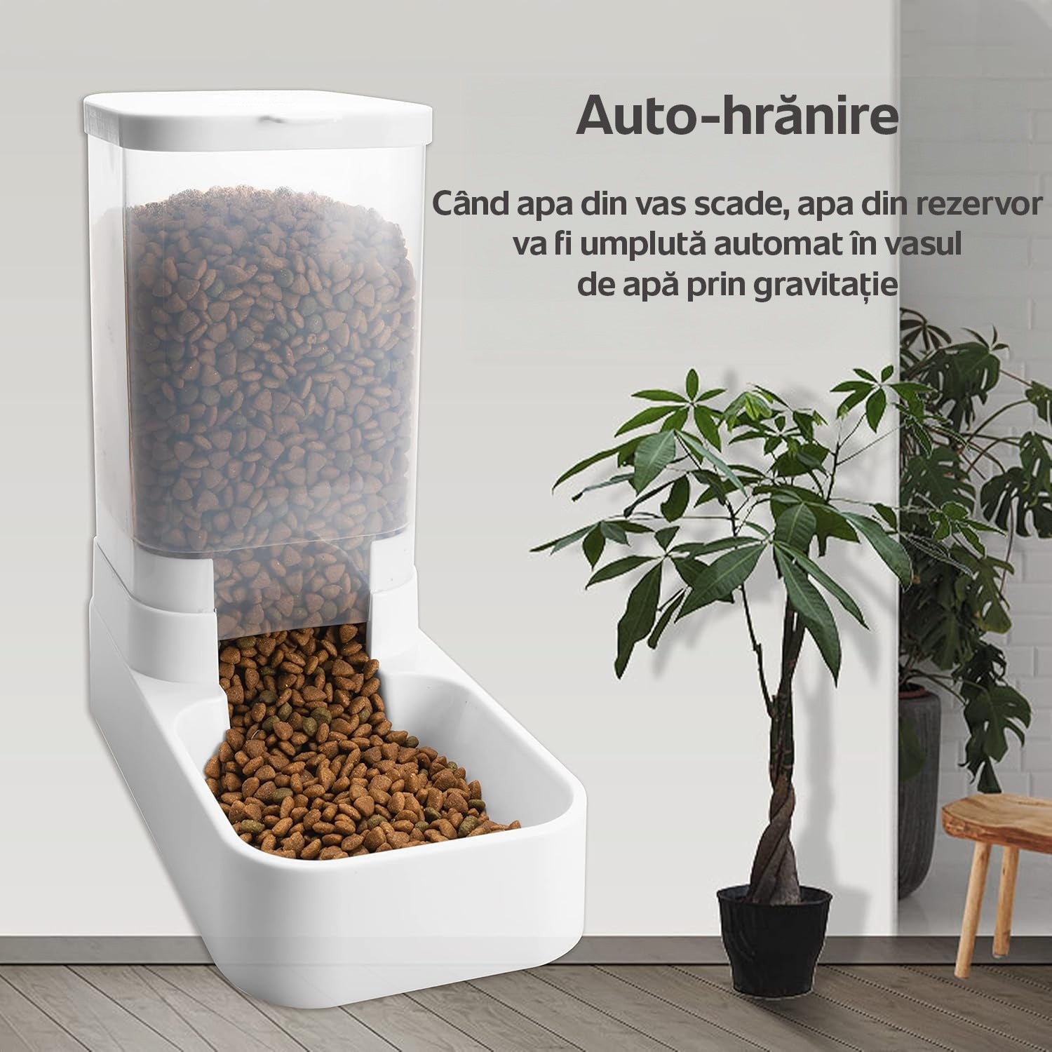 Dispenser de apa si mancare 2 in 1 pentru pisici si caini NextWave®, responsabil pentru distribuirea hranei si apei – imaginea 5