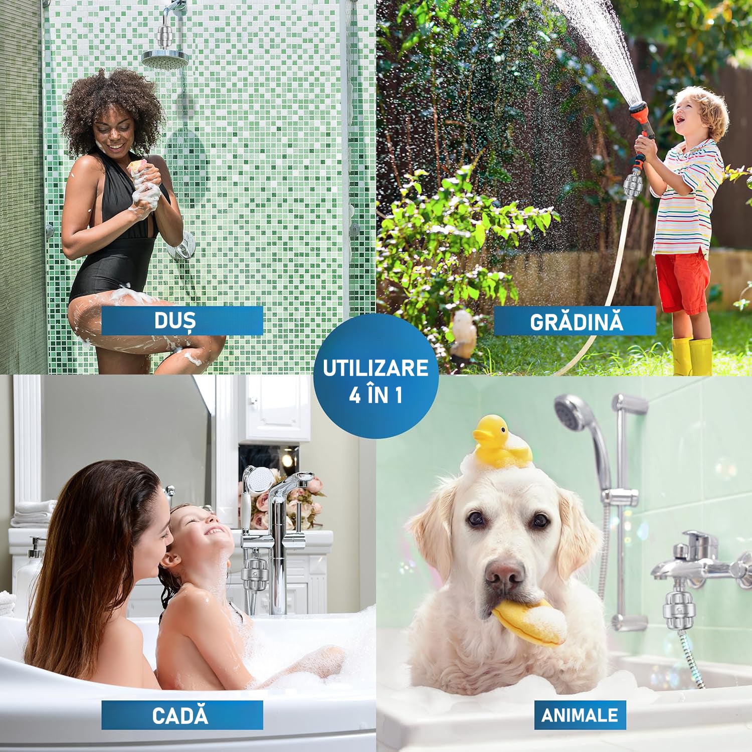 Filtru de apa premium NextWave® pentru para de dus cu 20 stagii de filtrare, usor de instalat, 2 filtre incluse, infuzie de – imaginea 5
