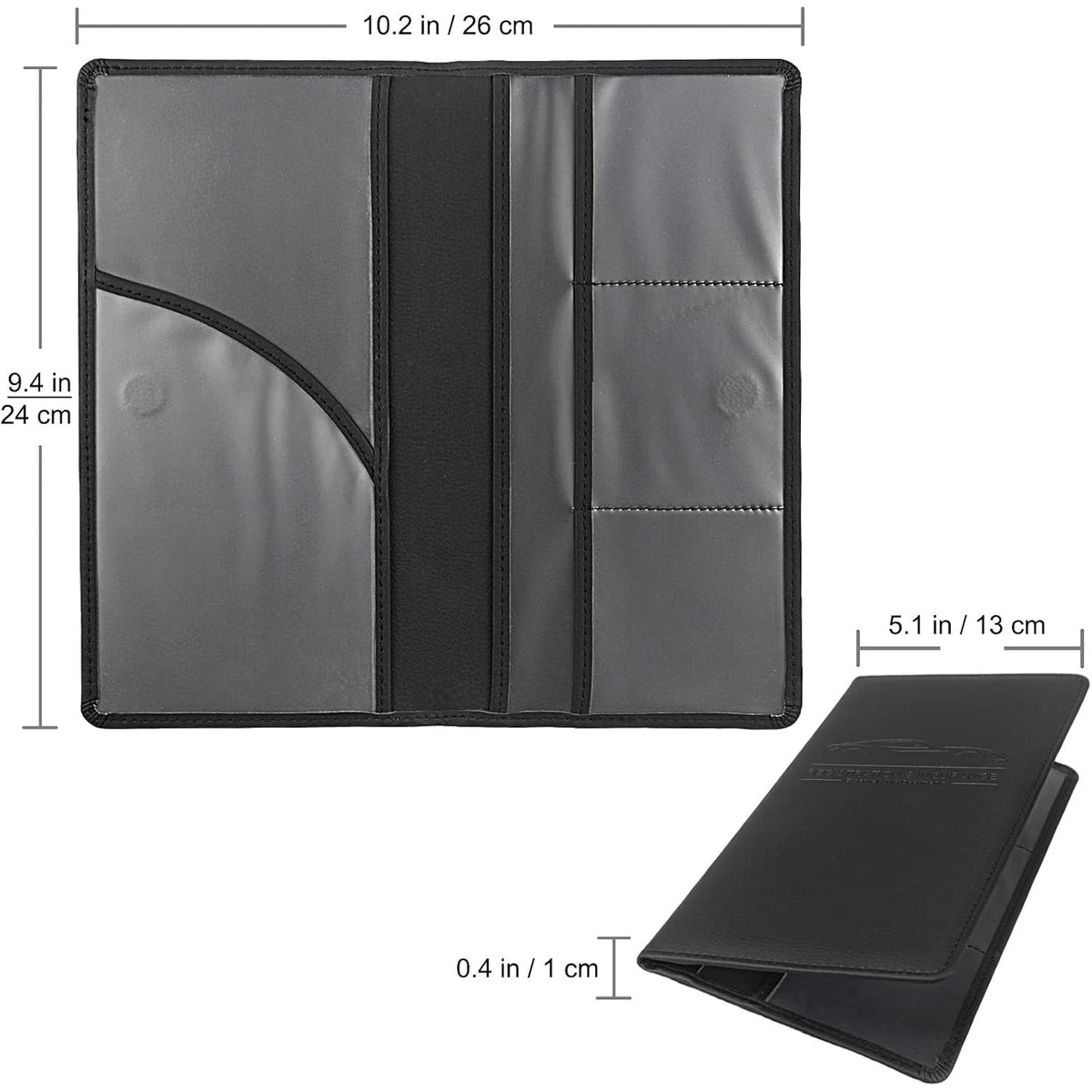Organizator documente auto NextWave®️, port-document pentru inmatriculare si asigurare, mapa pliabila cu buzunare multiple – imaginea 5