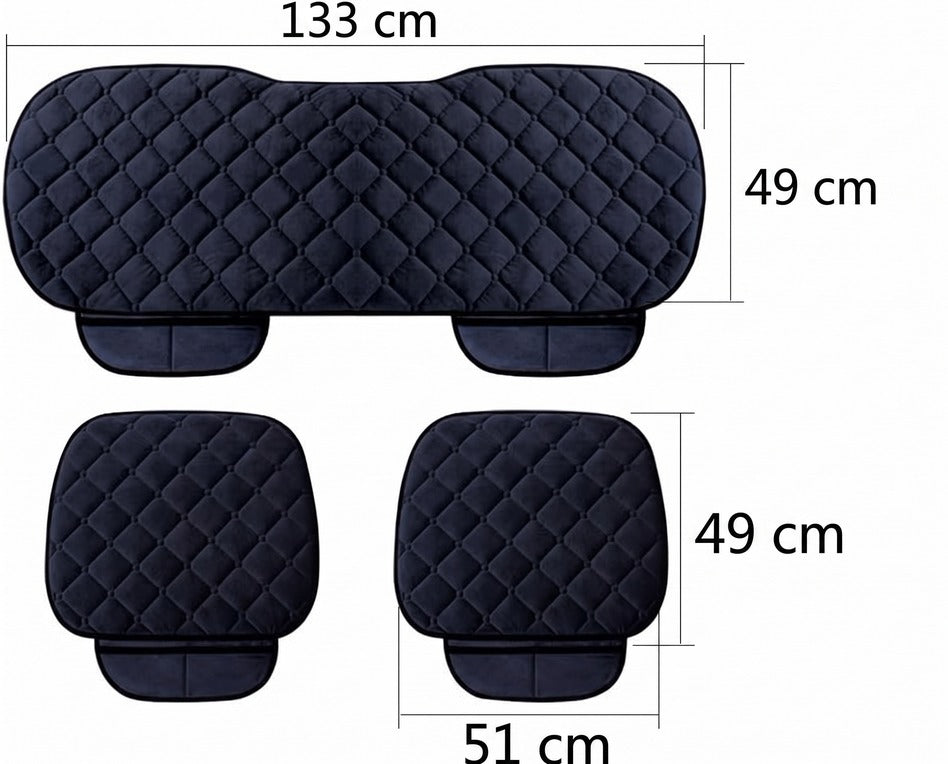Set 3 huse scaune auto NextWave®️, protectie matlasata impotriva uzurii si murdariei, confort sporit, baza antiderapanta cu – imaginea 5