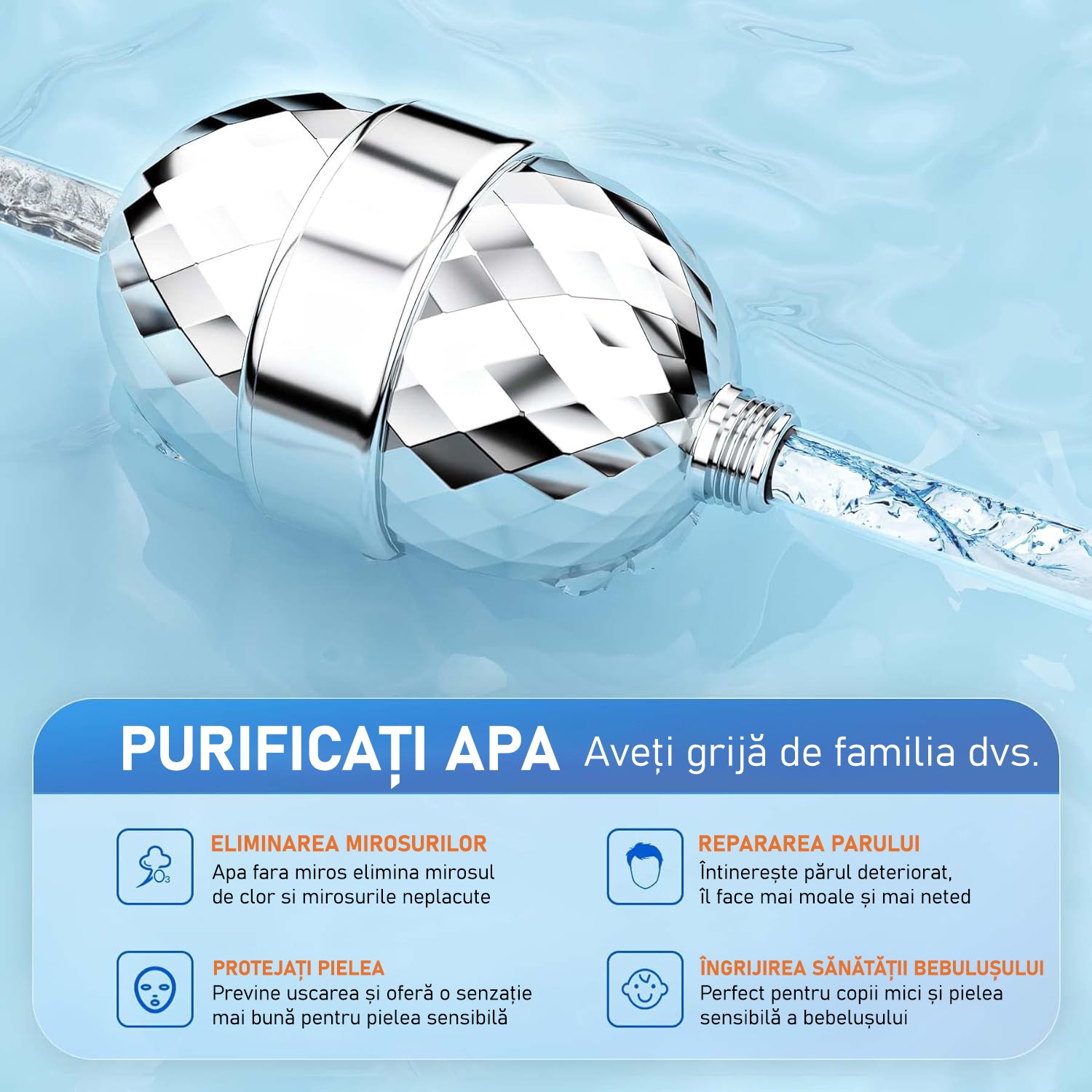 Filtru de apa premium NextWave® pentru para de dus cu 20 stagii de filtrare, usor de instalat, infuzie de minerale si – imaginea 5