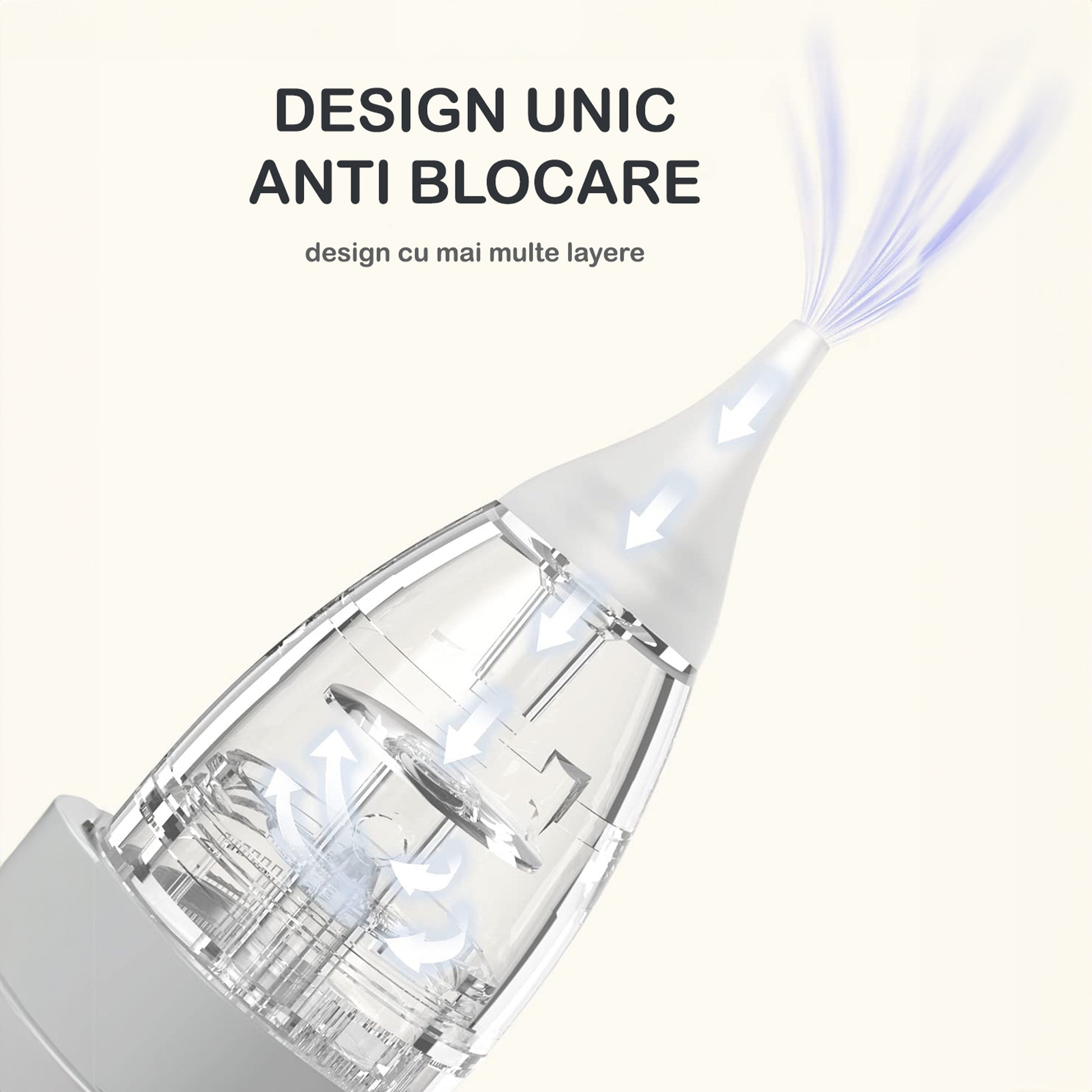 Aspirator nazal electric NextWave™, pentru bebelusi si copii, silentios, Portabil, 3 Trepte de Aspirare, 3 Capete de – imaginea 5