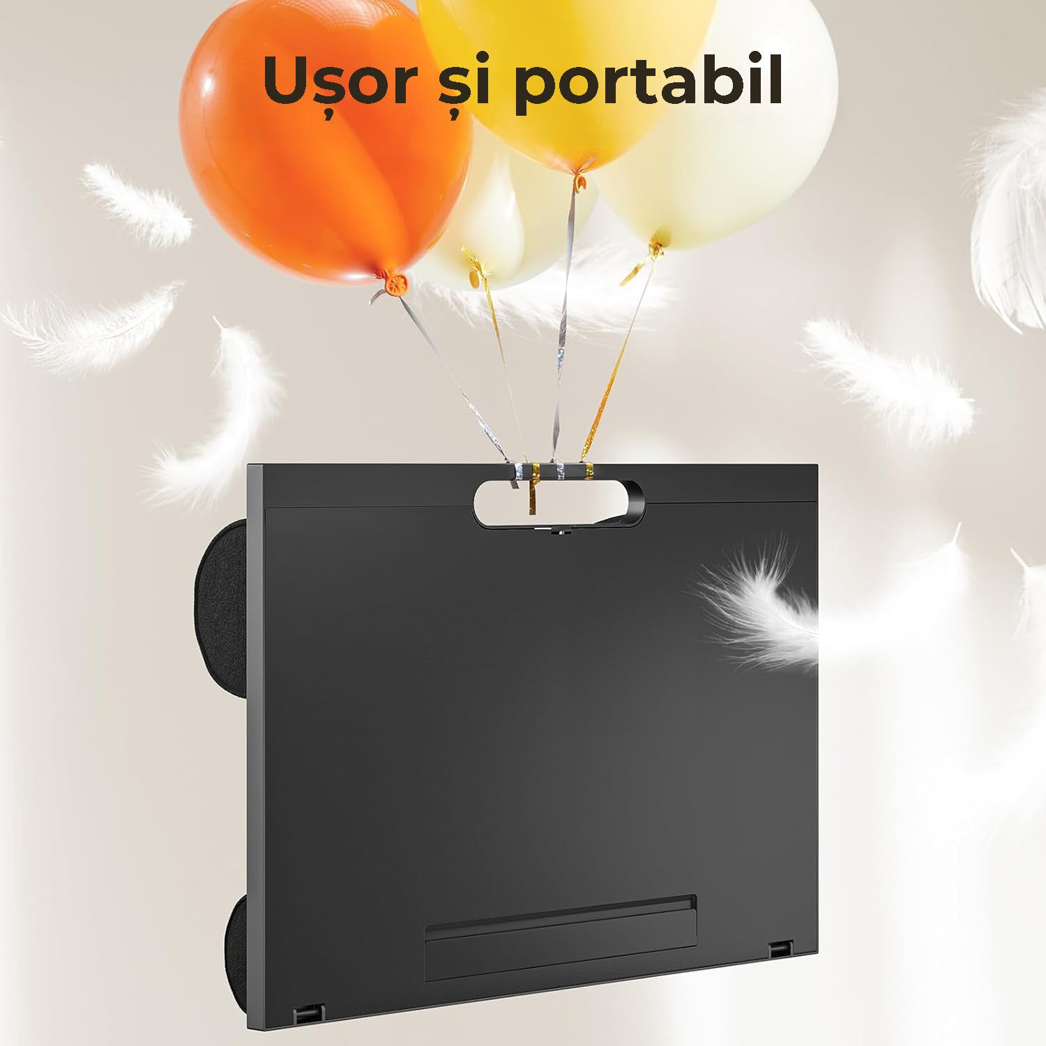 NextWave® Masa laptop reglabila cu perna – 9 unghiuri ajustabile, suport pentru laptop pana la 15,6", mouse pad integrat – imaginea 5