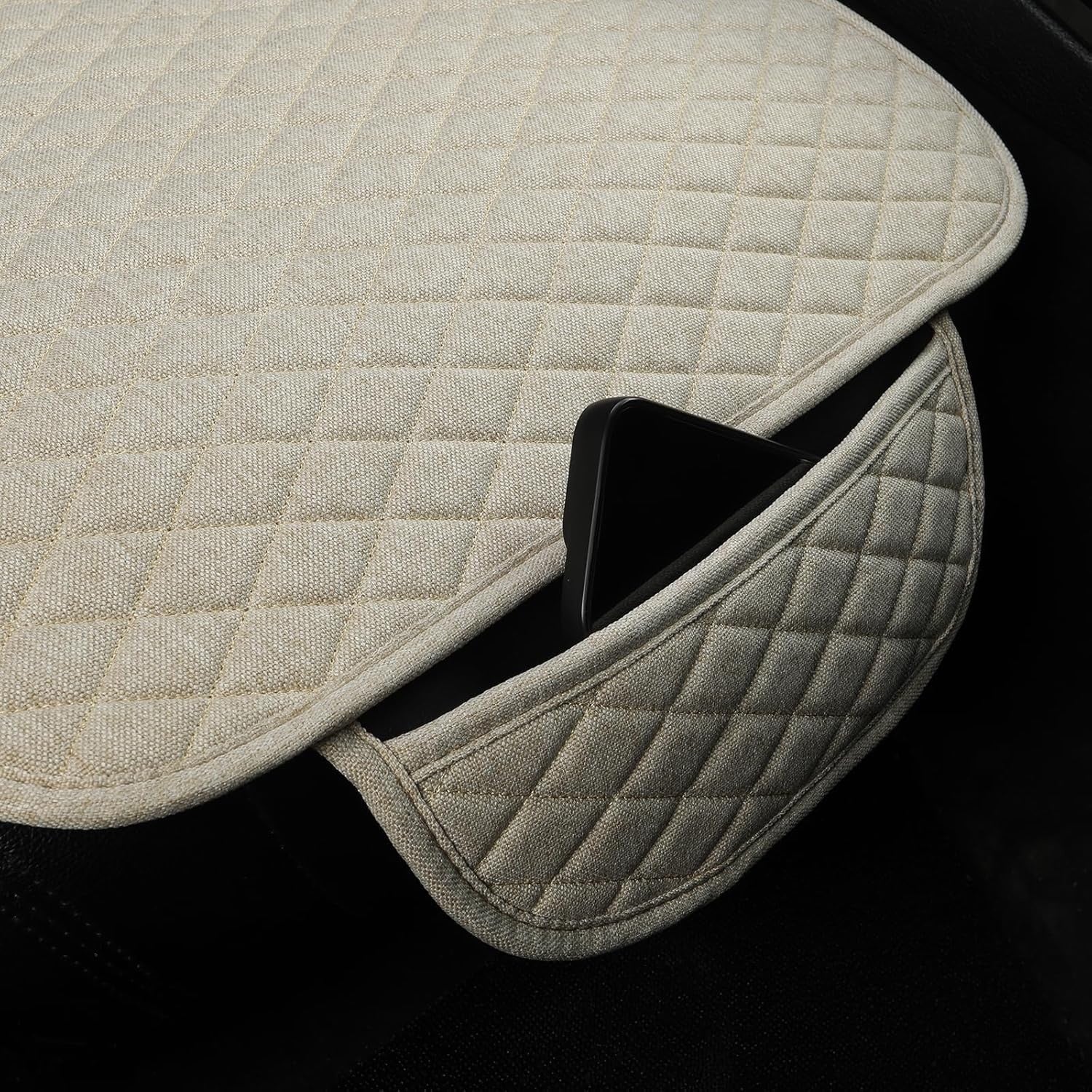 Husa scaun auto universala NextWave®️, ofera protectie pentru sezut scaun fata, design elegant cu buzunar pentru depozitare – imaginea 6