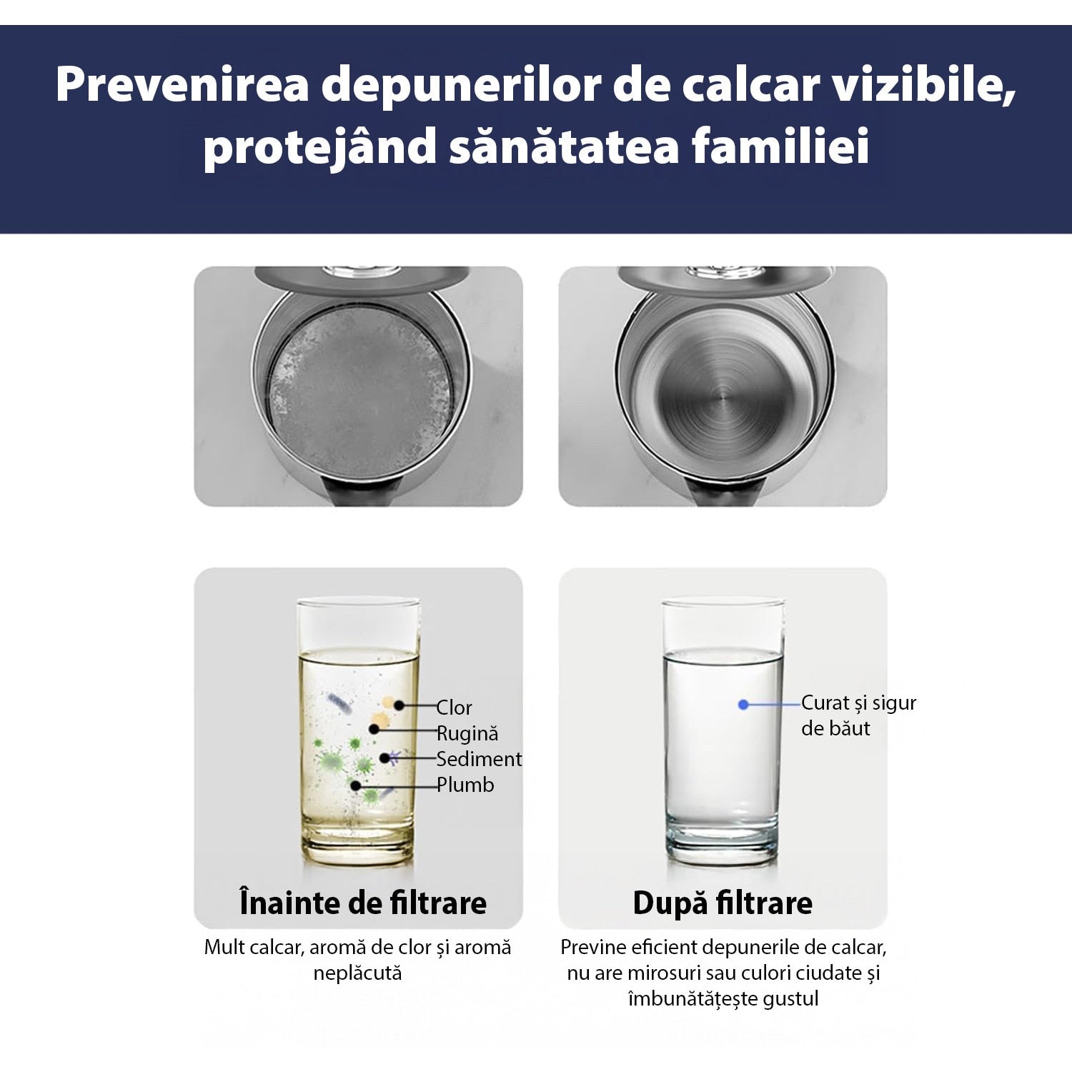 Set 2 cartuse de schimb NextWave® pentru filtru de apa de robinet, 8 etape de filtrare, carbon activ, capacitate 3000 – imaginea 6