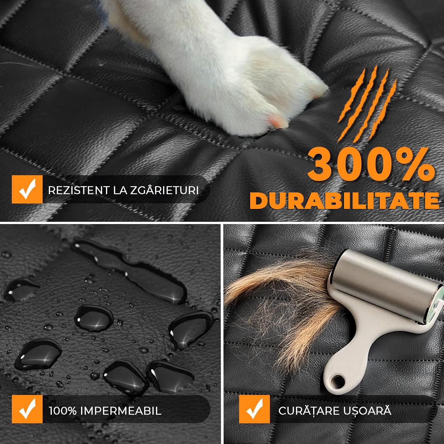 Husa scaune auto protectie si transport animale NextWave®️, universala, taxi, ride sharing, caini, pisici ofera protectie – imaginea 6