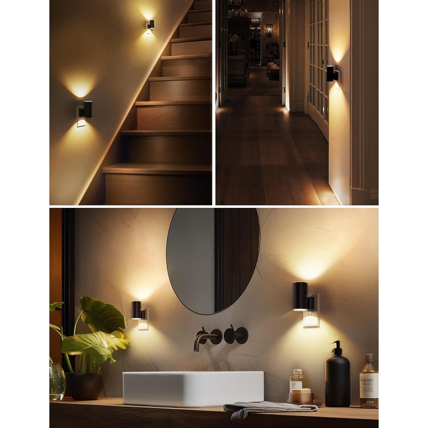 Set 2 Lampi de Noapte LED NextWave®, Senzor zi-noapte, Lampa Fara fir, Usor de instalat, Pentru dressing, dulap de – imaginea 6