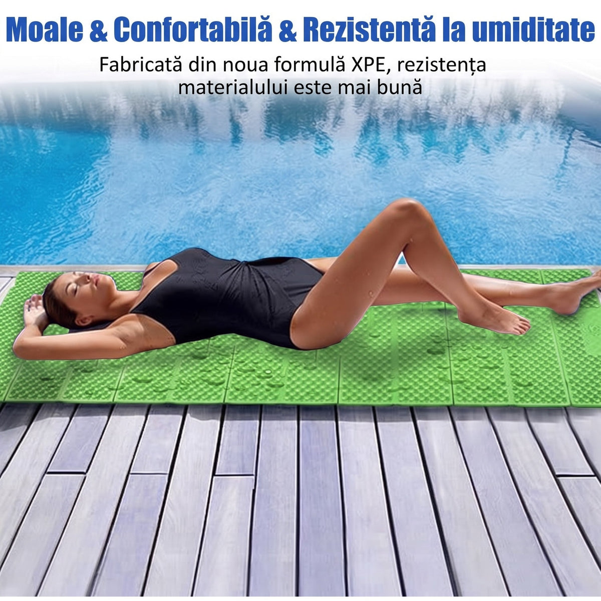 Saltea de camping pliabila NextWave®, termoizolanta cu valoare R 2.1, impermeabila si ultra-usoara, design tip acordeon, din – imaginea 6