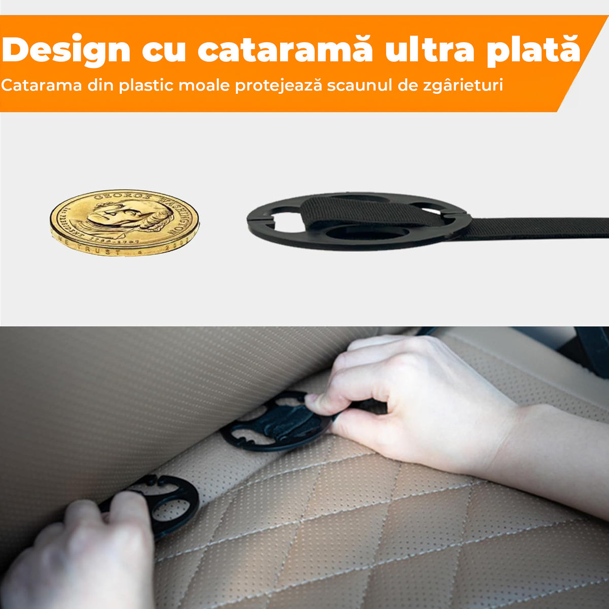 Husa spatar scaun auto NextWave®️, husa protectoare impermeabila pentru scaune, tava pliabila tip masa pentru tableta sau – imaginea 6