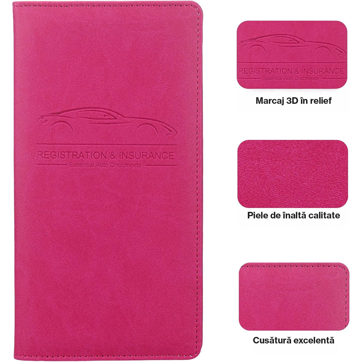 Organizator documente auto NextWave®️, port-document pentru inmatriculare si asigurare, mapa pliabila cu buzunare multiple – imaginea 6