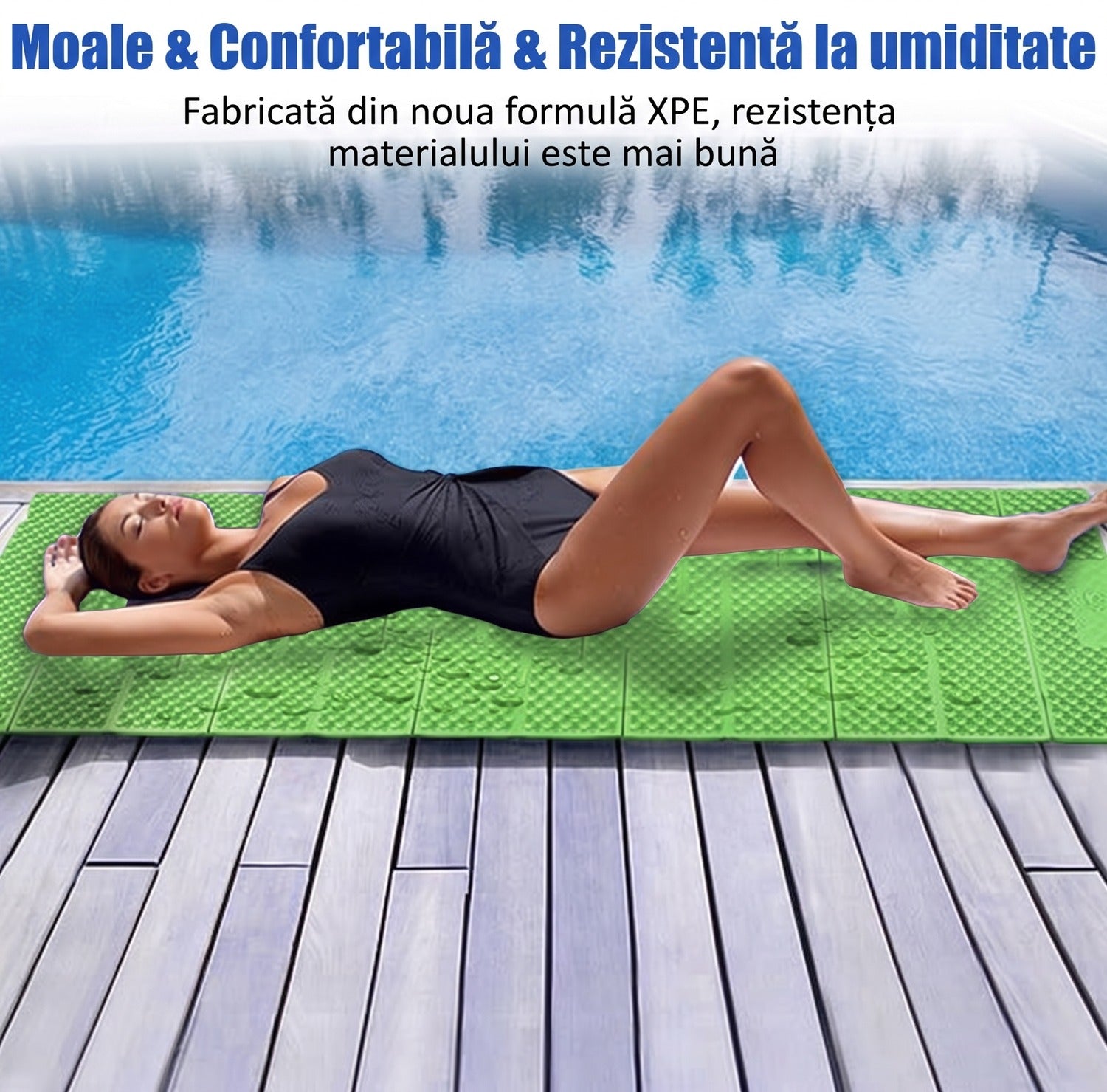Saltea de camping pliabila NextWave®, termoizolanta cu valoare R 2.1, impermeabila si ultra-usoara, design tip acordeon, din – imaginea 6