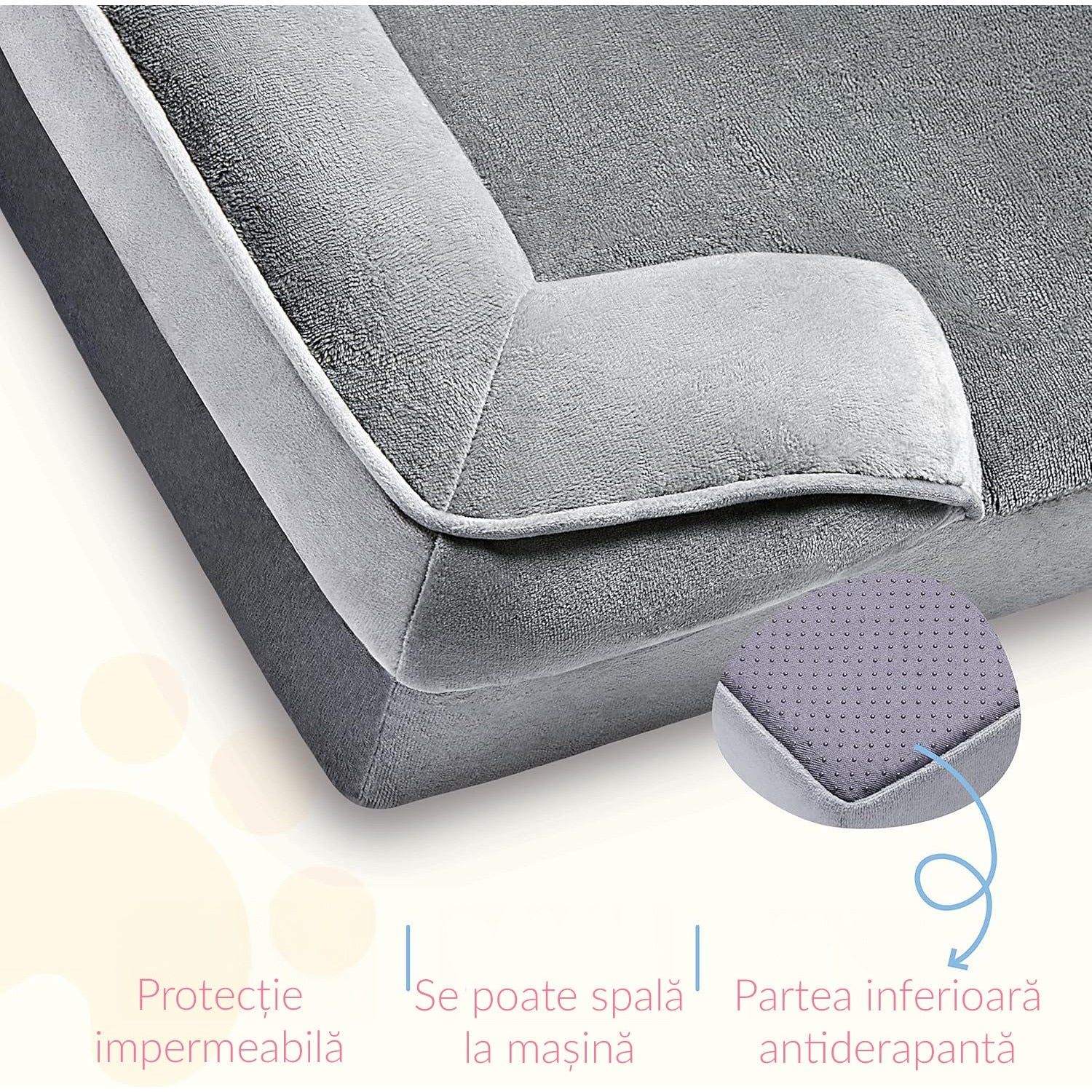 Pat Ortopedic Tip Canapea pentru Caini, Ultra Confortabile pentru Caini de Talie Foarte Mare, Pat Respirabil si Impermeabil – imaginea 7